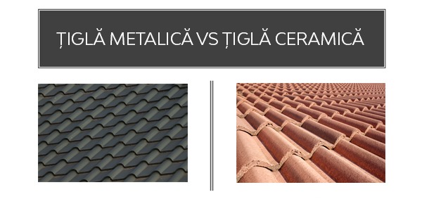 Țiglă metalică versus țiglă ceramică